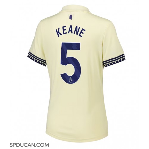 Zenski Nogometni Dres Everton Michael Keane #5 Gostujuci 2025-26 Kratak Rukav Zenski Nogometni Dres Everton Michael Keane #5 Gostujuci 2025-26 Kratak Rukav